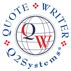 a black background with a red and blue logo