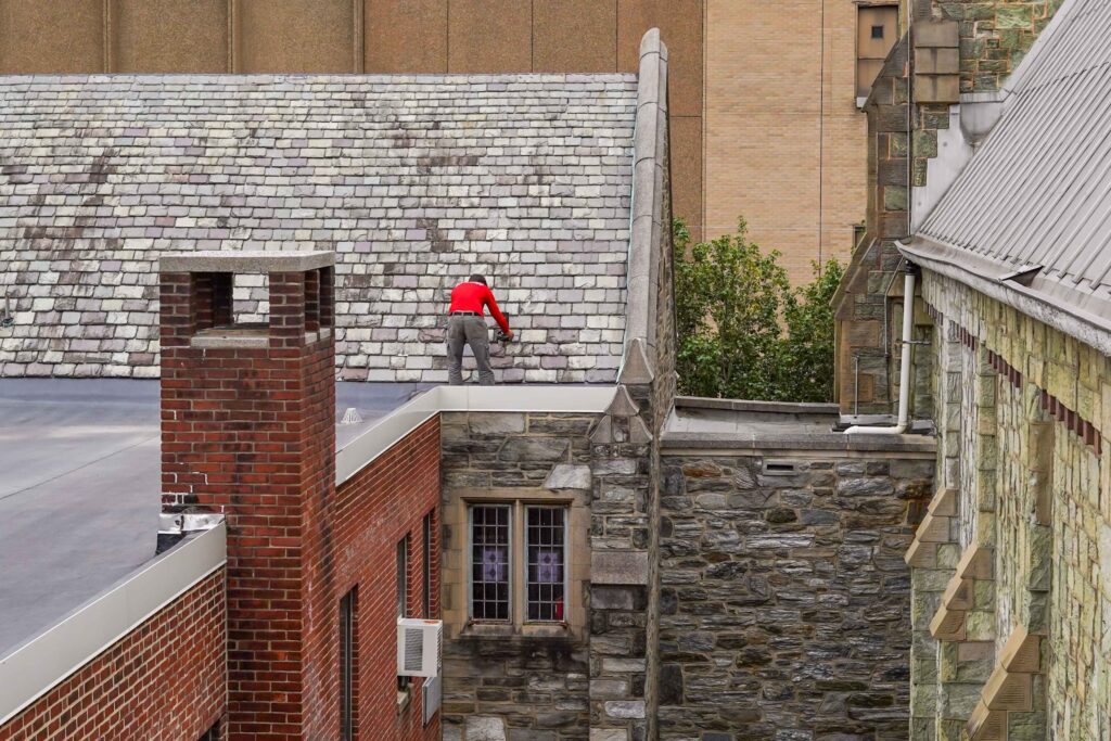 Rock roof repairs