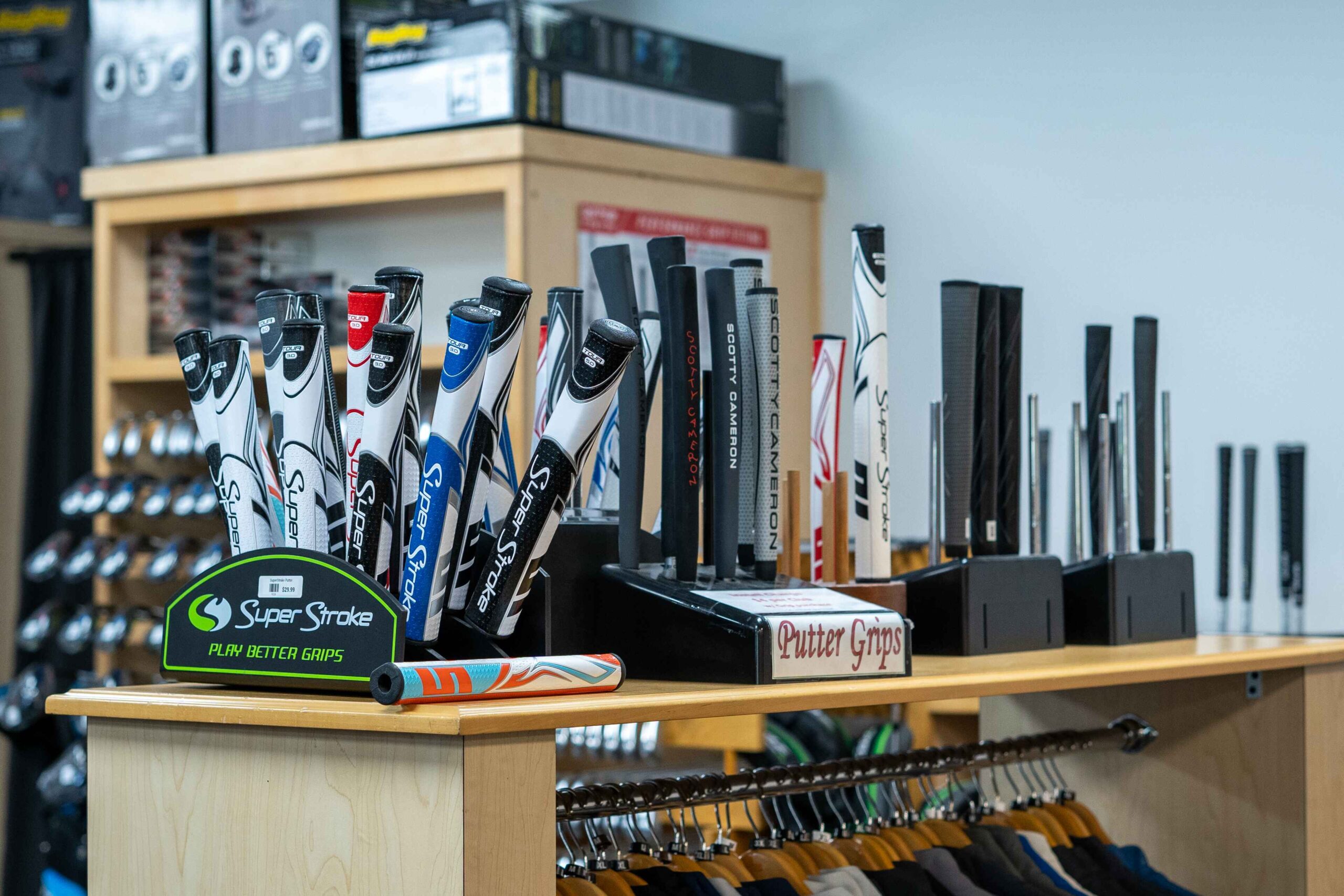 Ruddo's Golf grip display