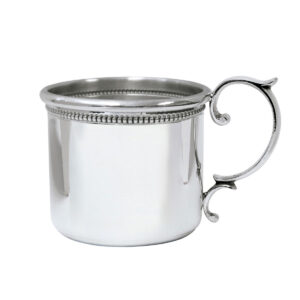 Beaded Scroll Handle Straight Baby Cup