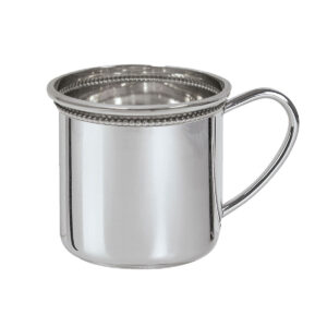 Sterling Beaded Cambridge Baby Cup