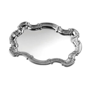 Chippendale Silver Tray, 9″