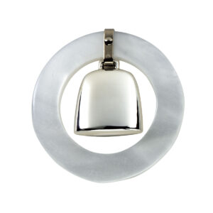 Teething Ring/Rattle – White