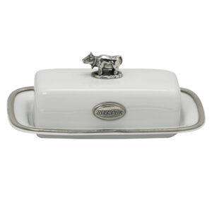 Tilghman Butter Dish with Cow