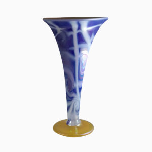 Clara Indigo Hand Blown Glass Vase