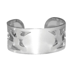 Pierced Pewter Bracelet