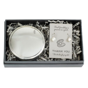 Queen Anne Jewel Box and Pearl Drop Earrings