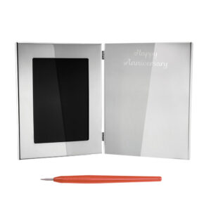 Guest Book Frame With Happy Anniversary