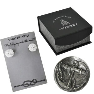 Anchor Ring Dish & Knot Studs