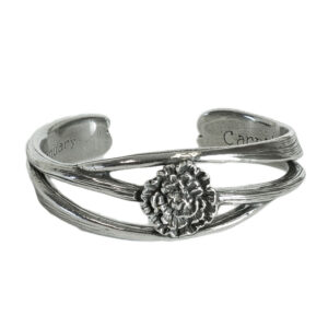 January Nouveau Flower of the Month Bracelet