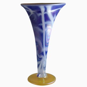 Clara Indigo Hand Blown Glass Vase