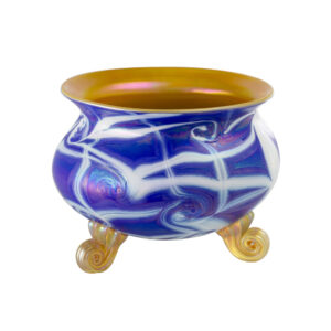 Luna Indigo Hand Blown Glass Bowl