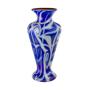 Isabella Indigo Hand Blown Glass Vase