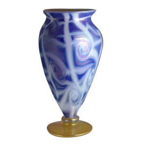 Amelia Indigo Hand Blown Glass Vase