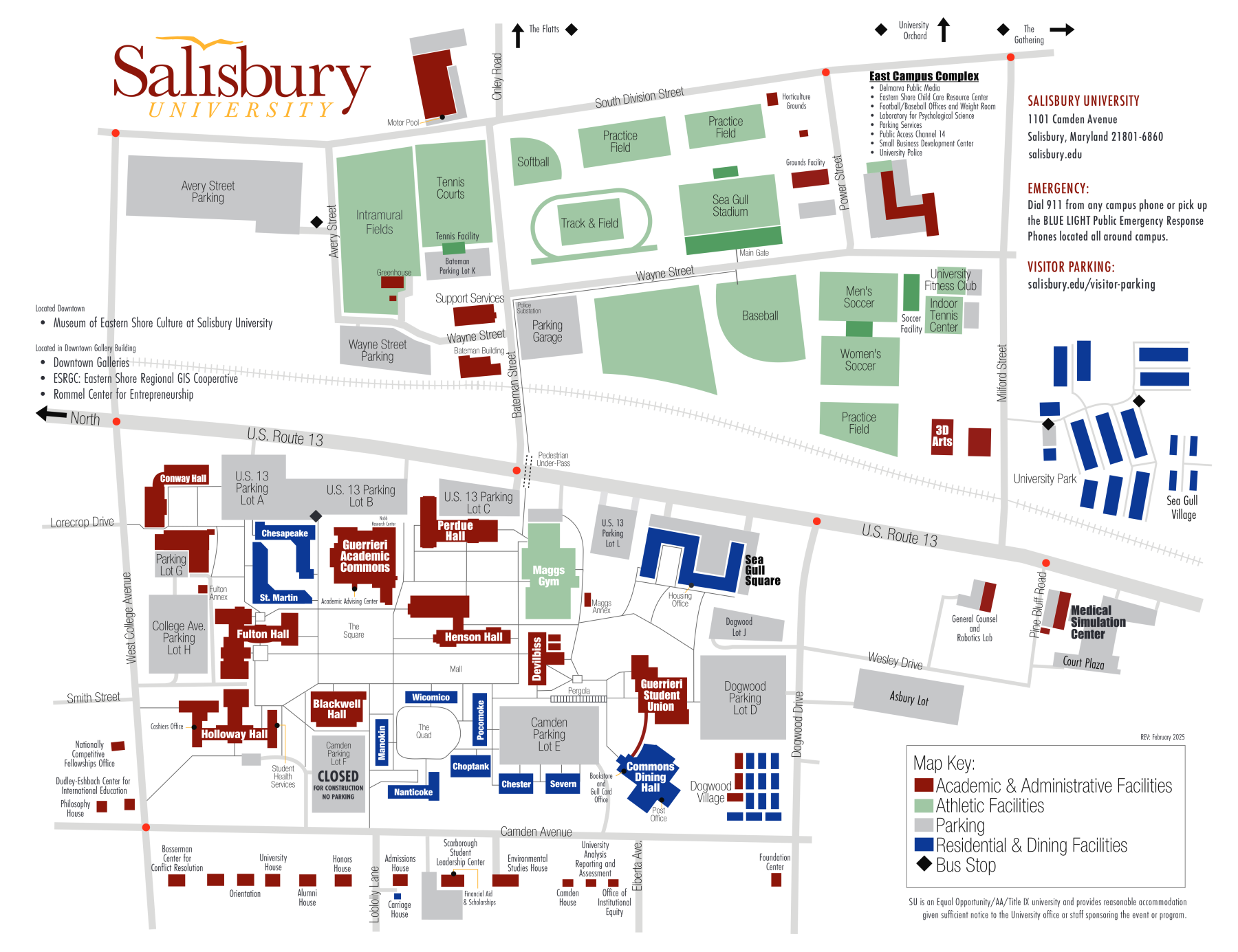 Guerrieri Academic Commons campus map