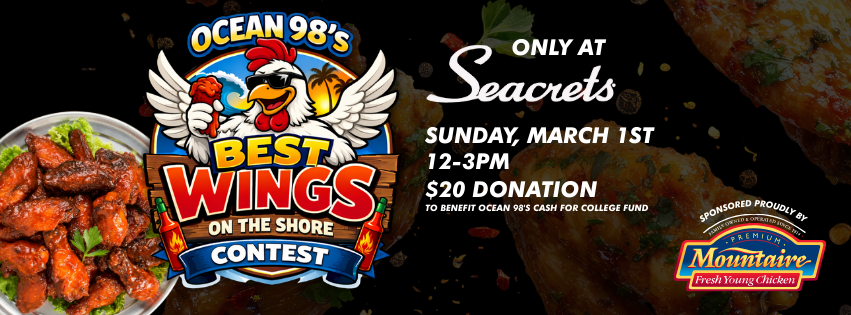 a flyer for the best wings contest