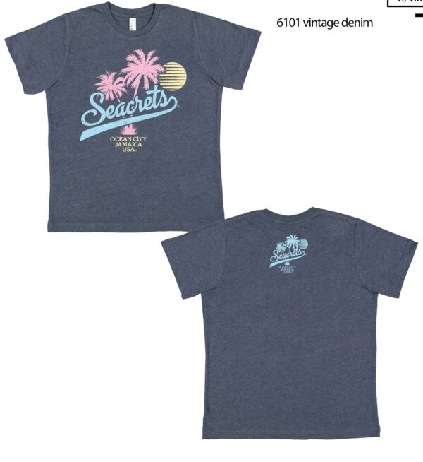 a women's t - shirt with a palm tree on it