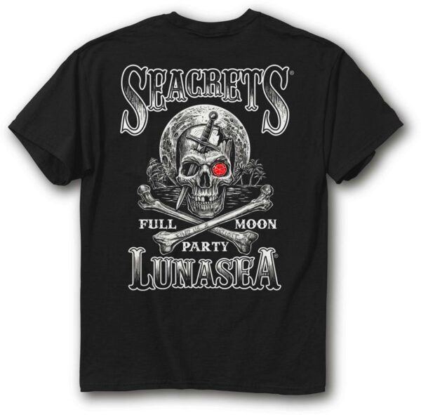 a black shirt with a skull on it