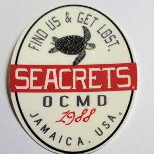 a sticker that says, find us and get lost