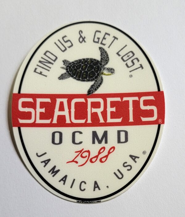 a sticker that says, find us and get lost