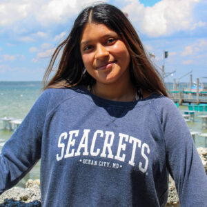 Navy Corded Crewneck