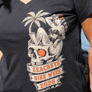 2026 BIKE WEEK PIN UP V-NECK