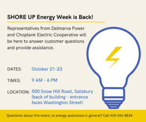 SHORE UP! to Host Annual Energy Week Event, October 21-23