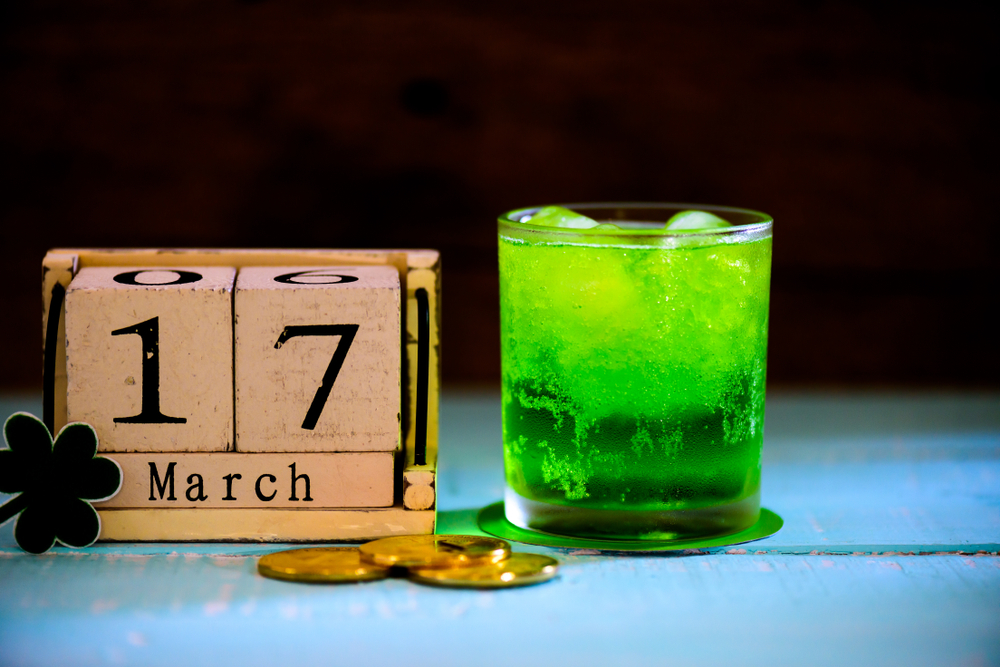 Green Cocktail for St. Patrick's Day