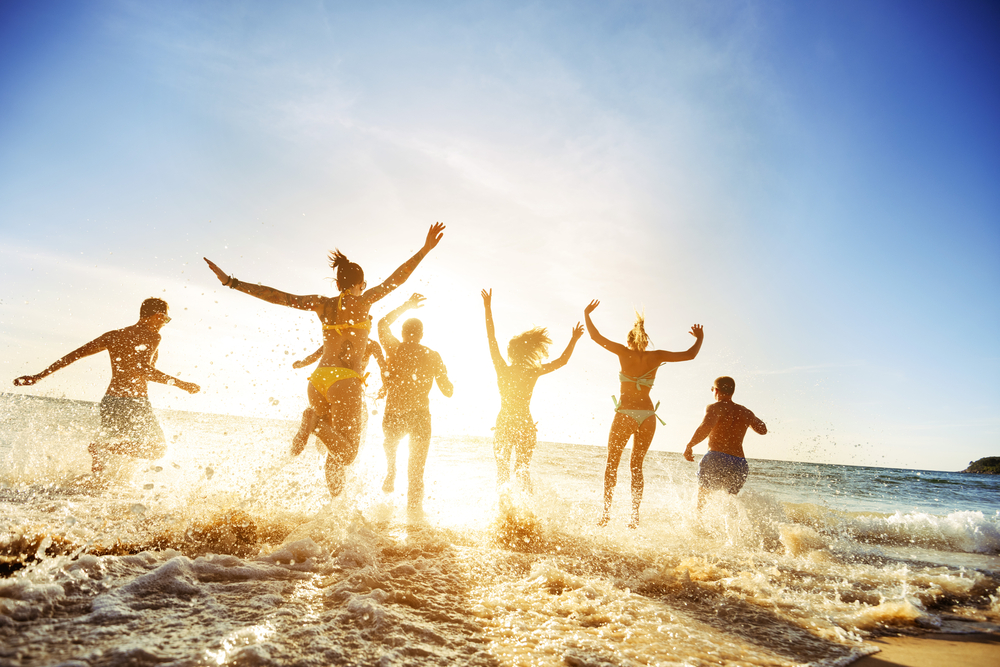 Beach Party with Drinks