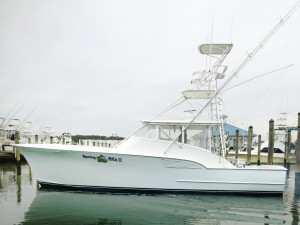 The Spring Mix II Sportfishing Boat at a dock