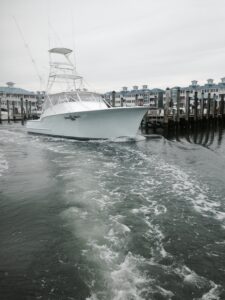 Picture of Spring Mix II leaving the marina.