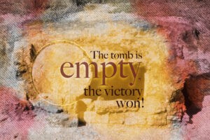 a painting with the words empty on it