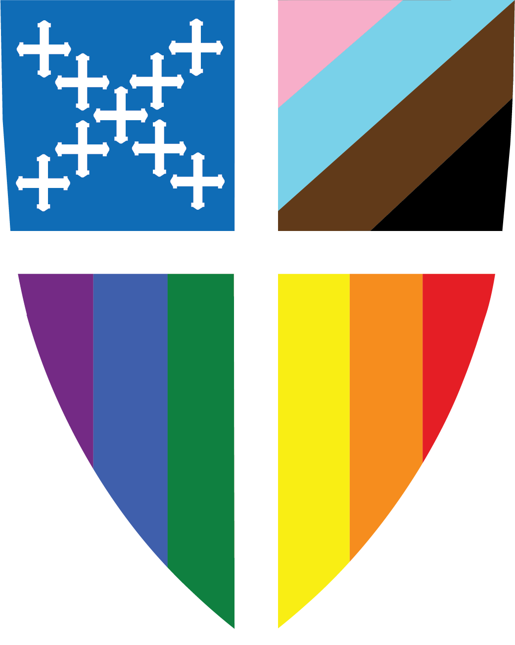 a shield with a cross on it