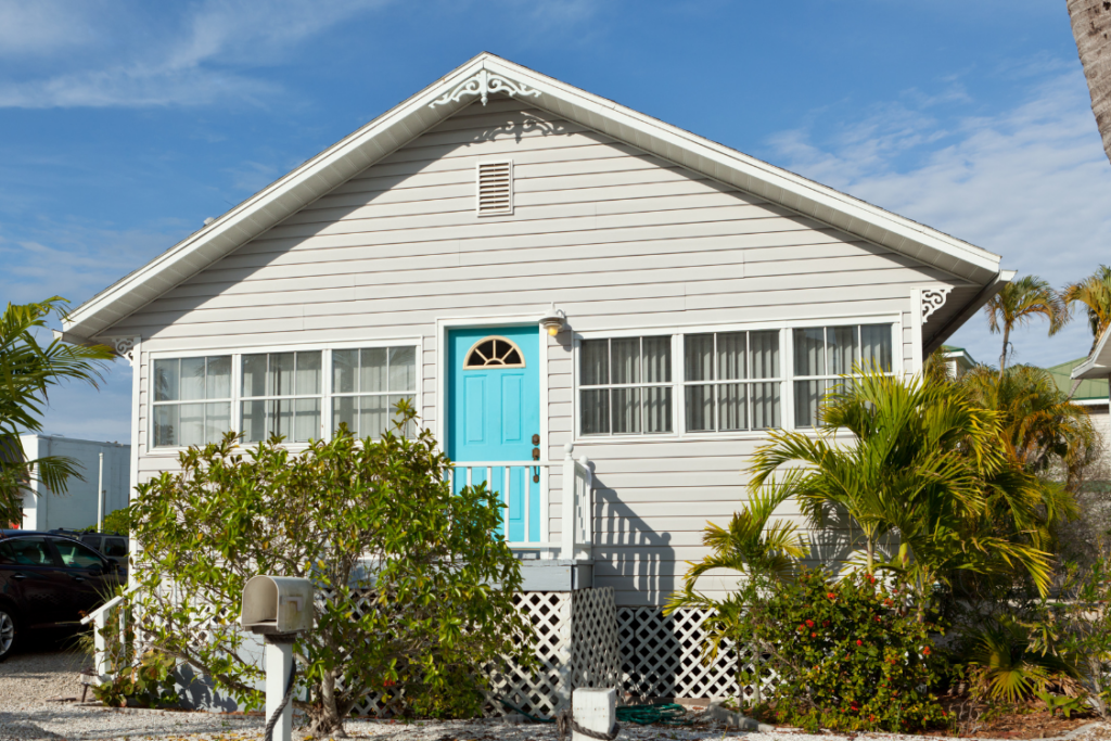 Exterior of a beach house