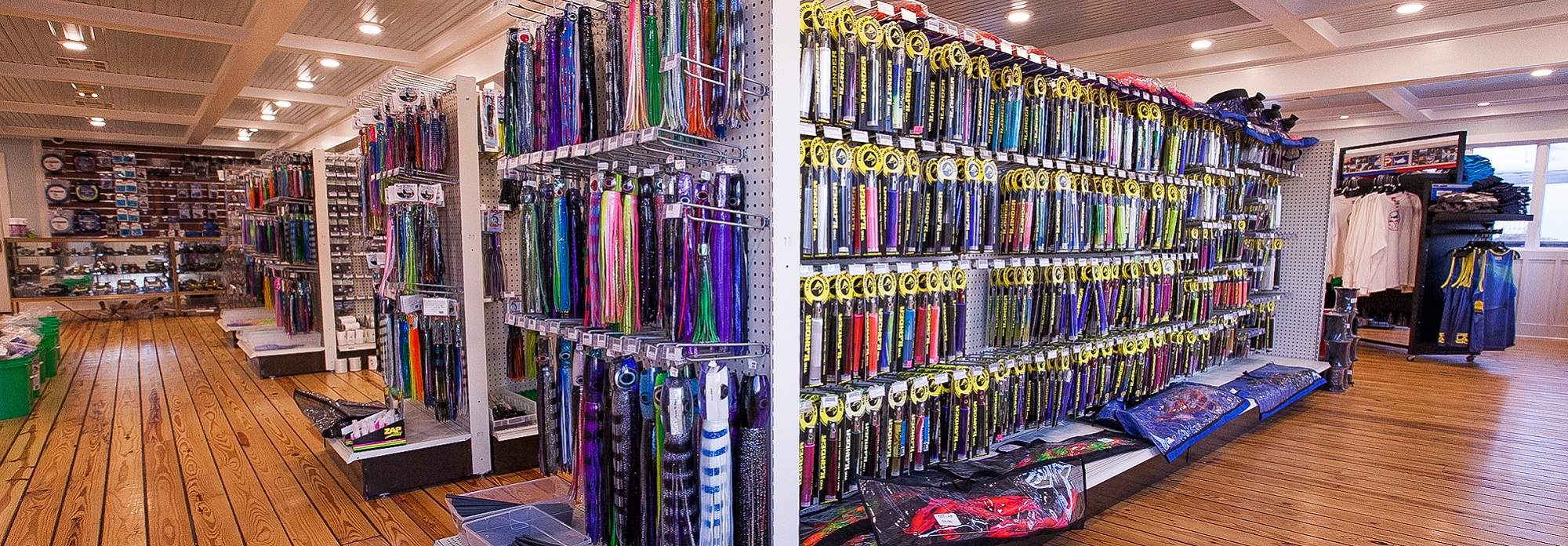 Fishing supplies at Atlantic Tackle in OCMD