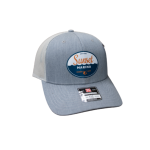 Sunset Oval Patch Hat in Heather Grey/Light Grey