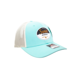 Sunset Oval Patch Hat in Aruba Blue/Birch