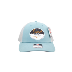 Sunset Oval Patch Hat in Smoke Blue/Aluminum