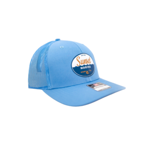 Sunset Oval Patch Hat in Columbia Blue