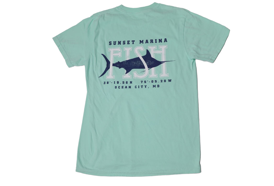 Marlin Fish logo tee Island reef