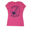 Sunset Anchor V-neck Fushia Frost