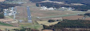 aerial airport view in sussex county delaware