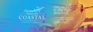 flyer for delaware airport with 737