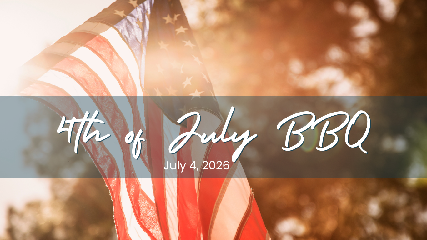an american flag with the words 4th of july bbq