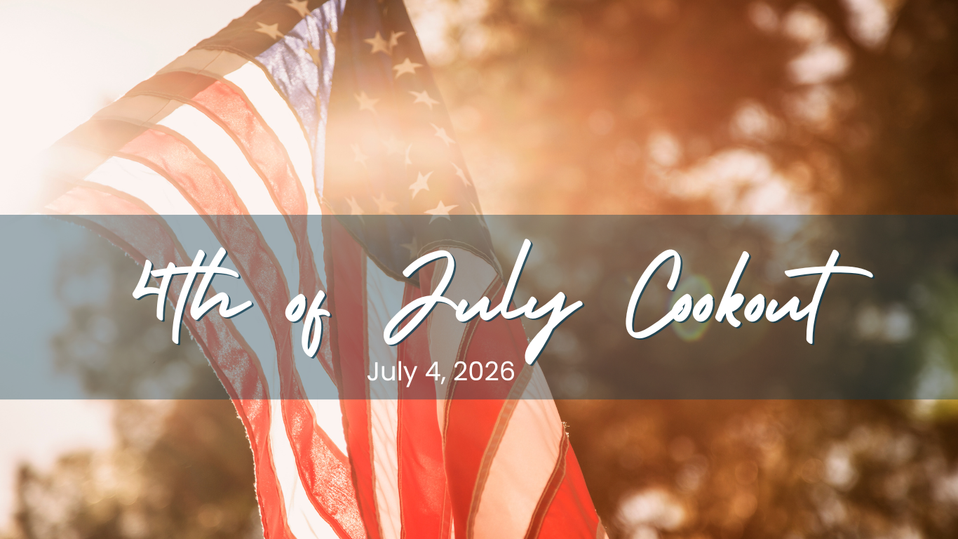 an american flag with the words 4th of july cookout