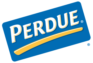 the logo for a restaurant called perdue