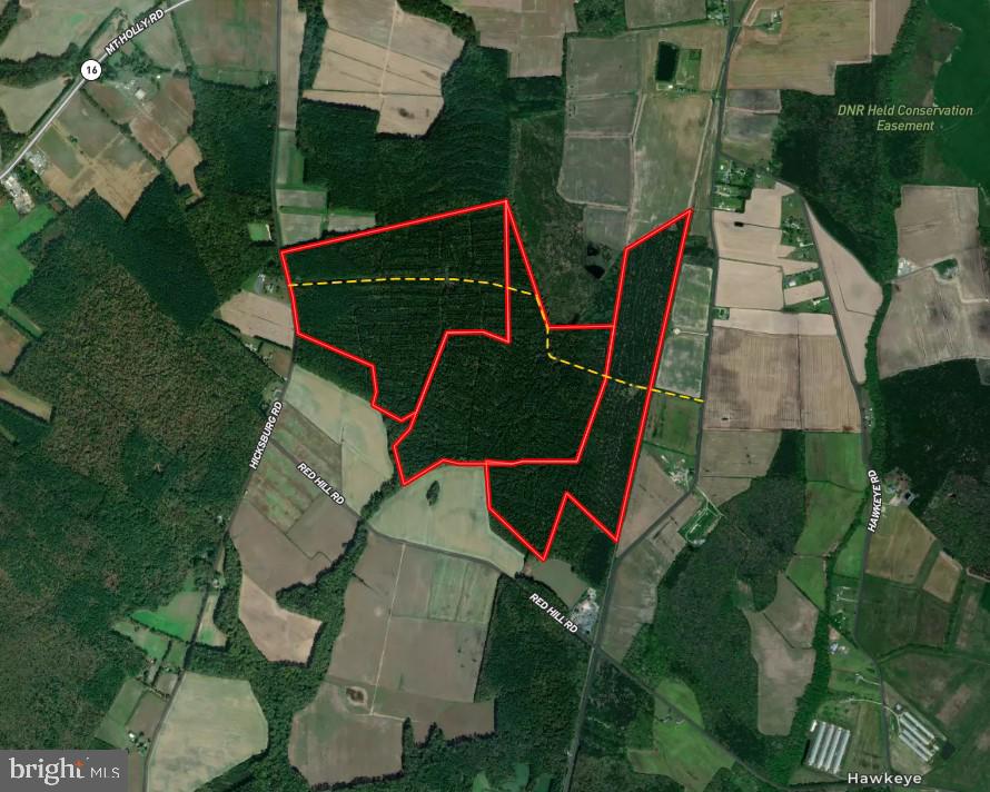 a map of the area where a lot of land is located