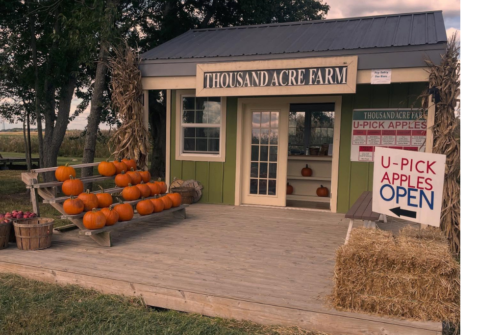U-Pick barn at Thousand Acre Farm