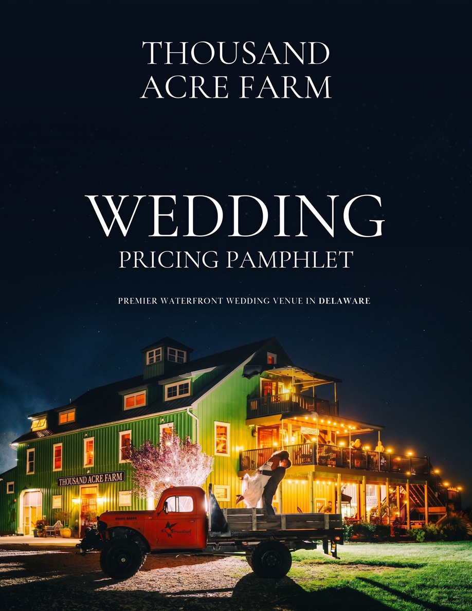 Trapshire Wedding Pricing Pamphlet