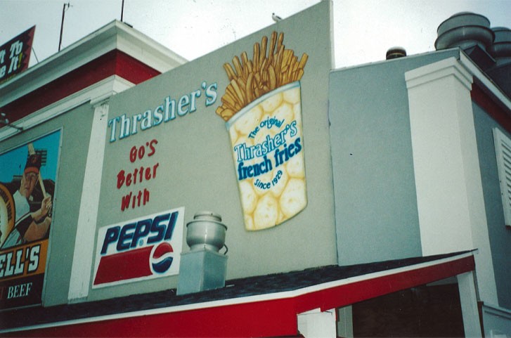 Thrasher's at the Inlet old mural